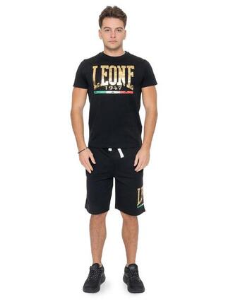 Zestaw męski T-shirt + szorty bermudy z logo Vintage