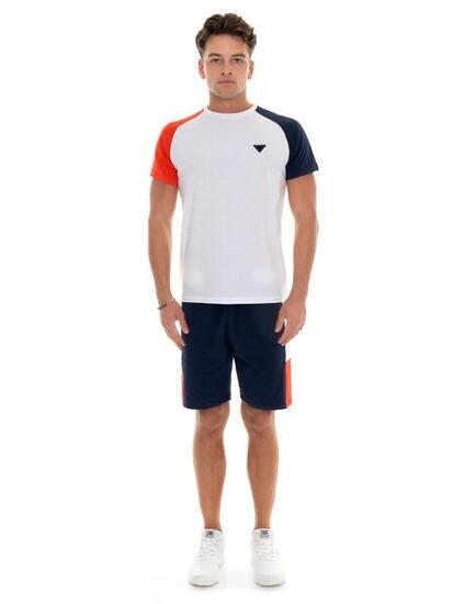 Zestaw męski: koszulka sportowa + szorty bermudy