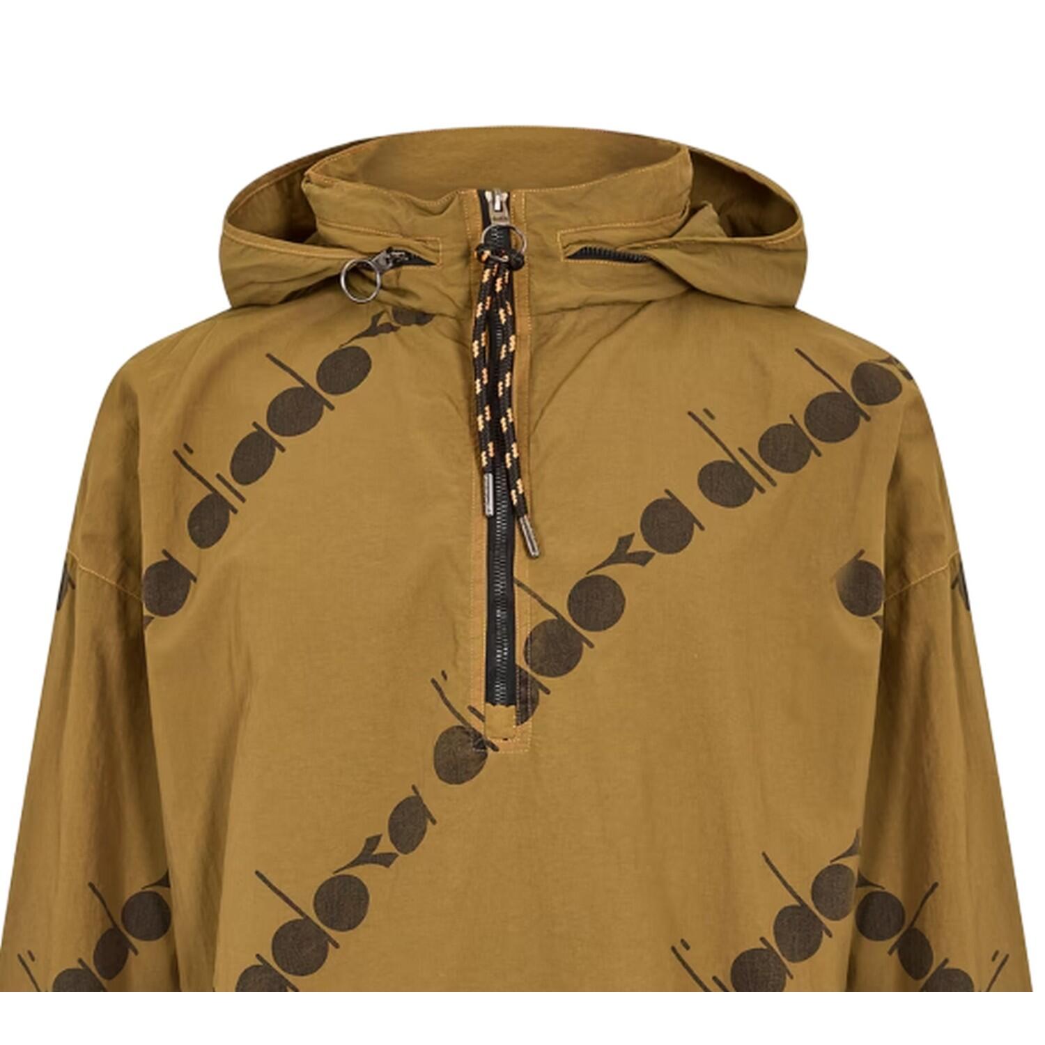 Anorak Logo Sul Intera Superficie Uomo Diadora Verde Oliva 4/4