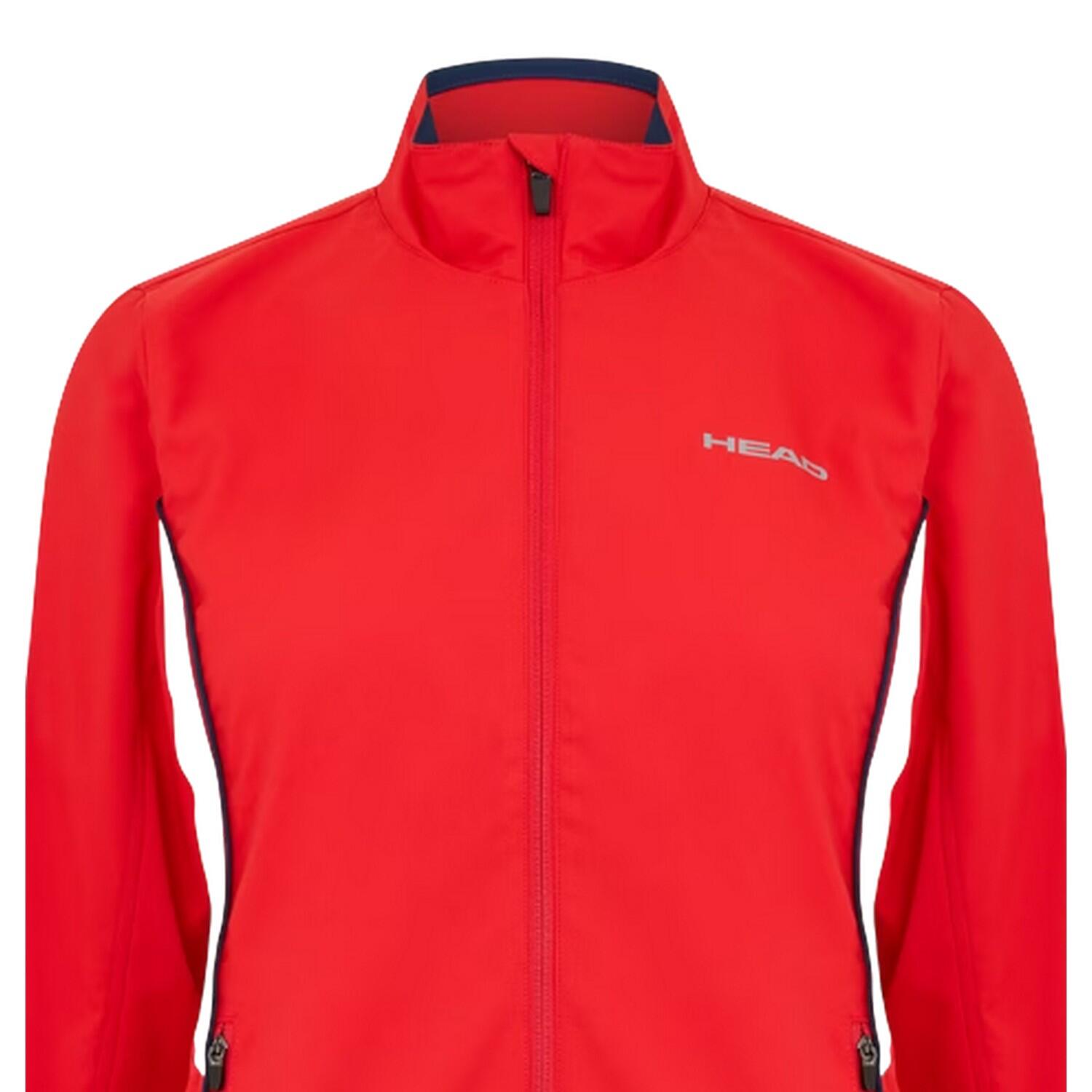 Giacca Da Tuta Logo Cerniera Su Intera Lunghezza Donna Head Club Rosso 3/3