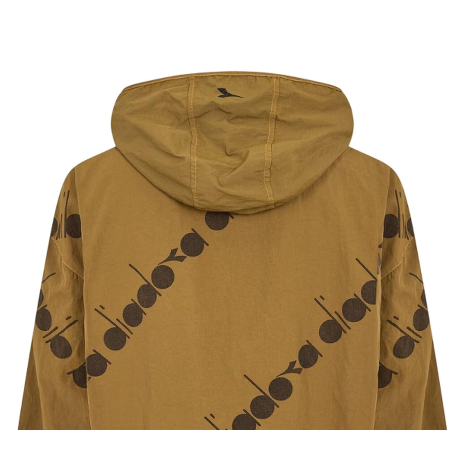 Anorak Logo Sul Intera Superficie Uomo Diadora Verde Oliva 3/4