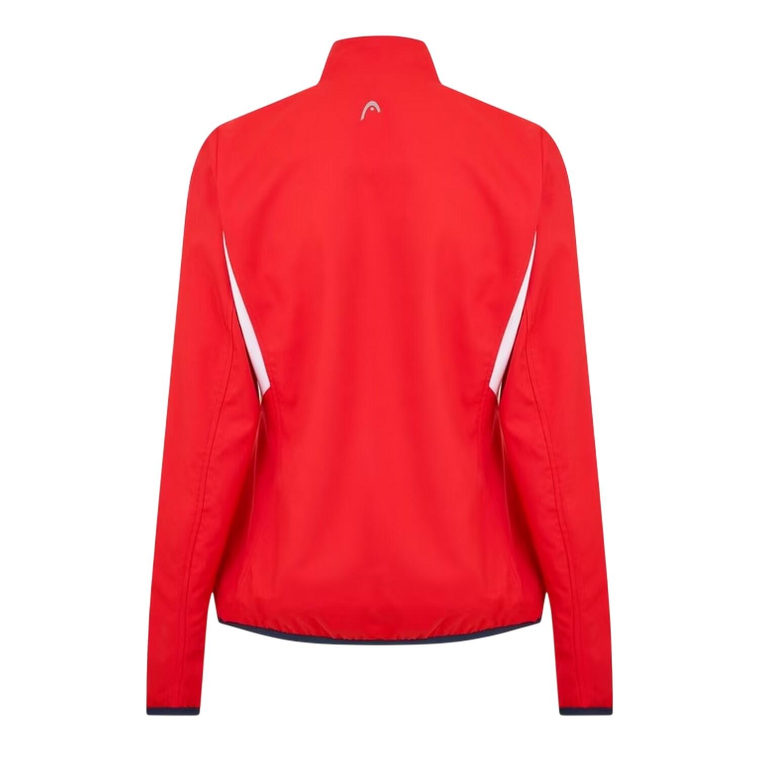 Giacca Da Tuta Logo Cerniera Su Intera Lunghezza Donna Head Club Rosso 2/3