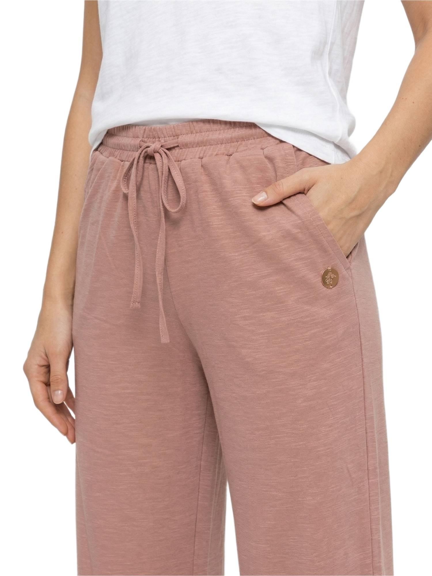 Calça de moletom feminina estilo safari urbano 3/5