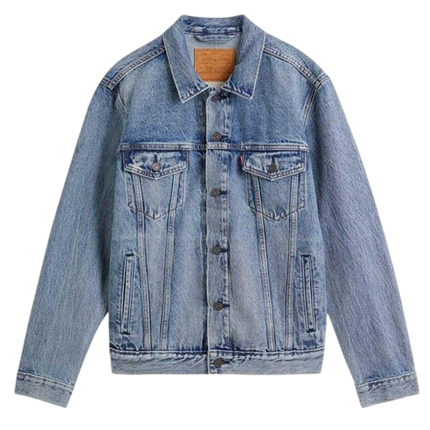 Giacca Da Camionista Cotone Denim Manica Lunga Uomo Levis Azzurro 2/6