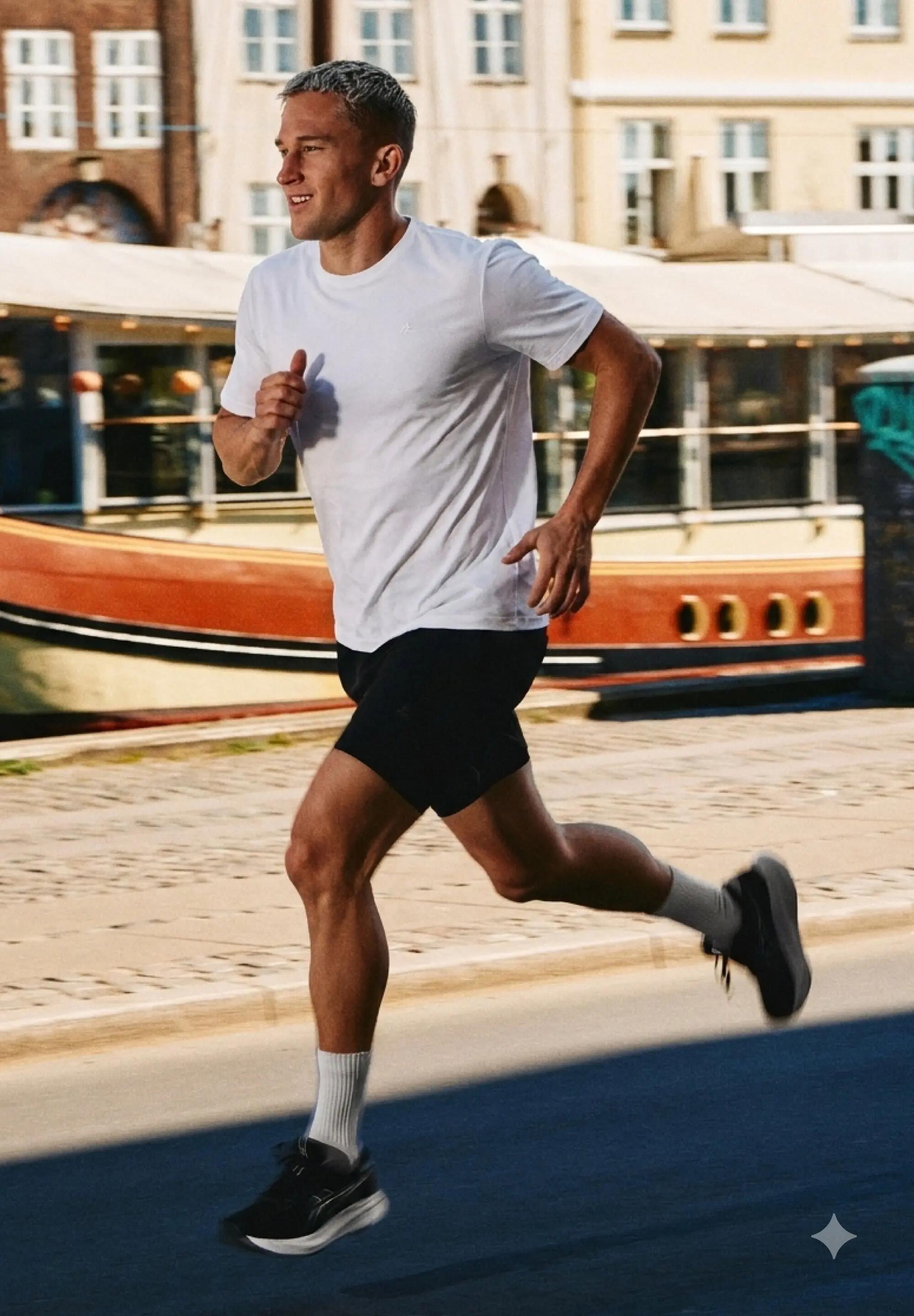 T-shirt da running in mesh leggero uomo poliestere riciclato Polygiene 5/5