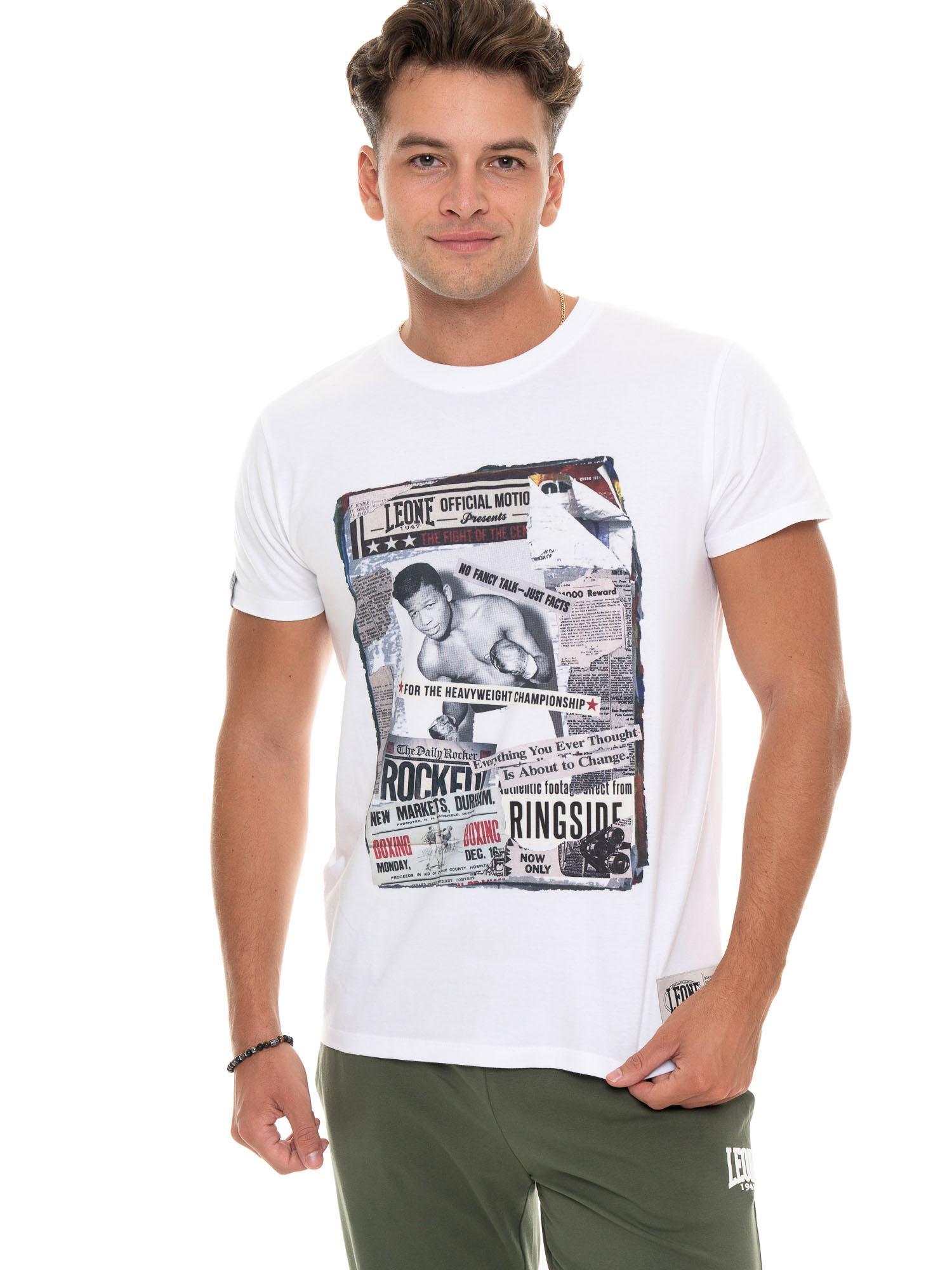 Camiseta masculina Leone 1947 com estampa arrojada. Estilo urbano e esportivo. 5/5