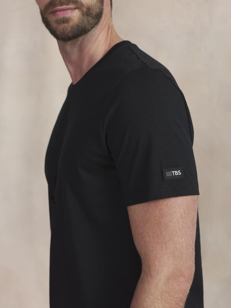 T-shirt - Sport - Homme - Manches courtes, col rond - BRIANTEE - Noir 4/5