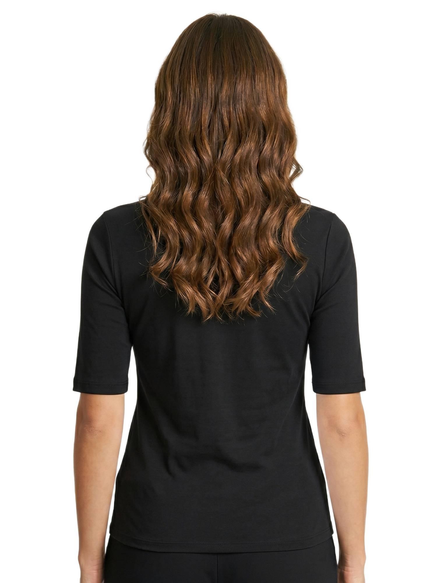 Elegancki damski T-shirt z rękawem 3/4 4/5