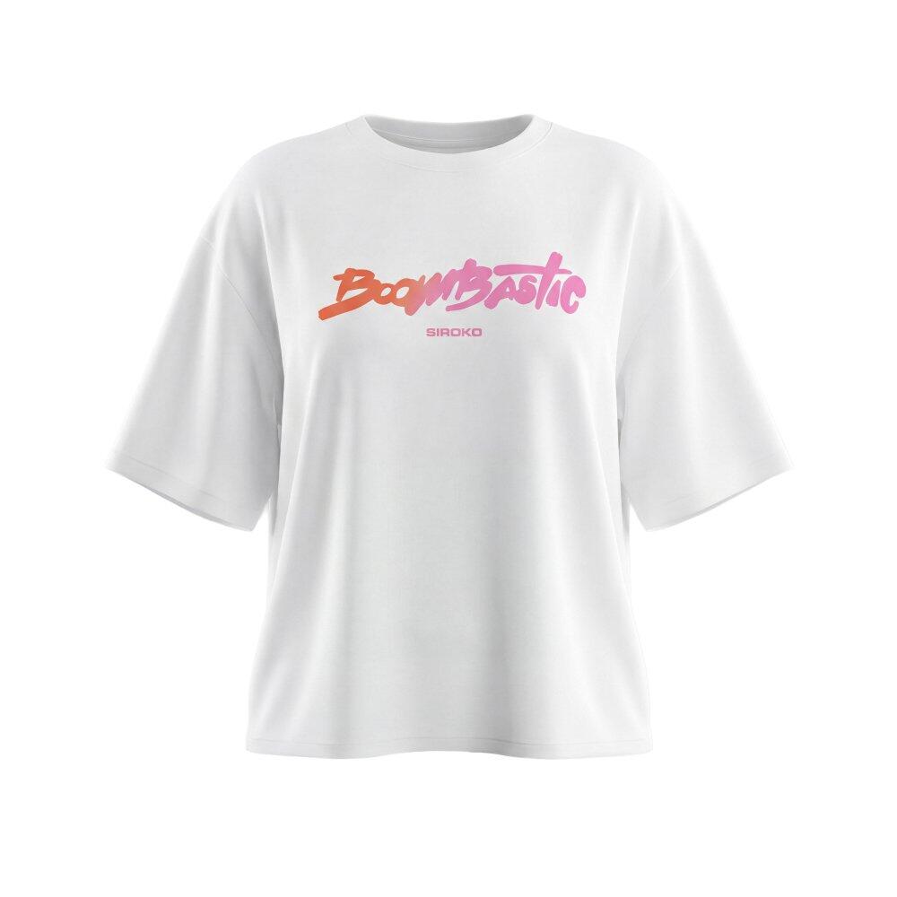 T-shirt crop top femme manches courtes Boombastic BBC Memories-W White Blanc 6/7