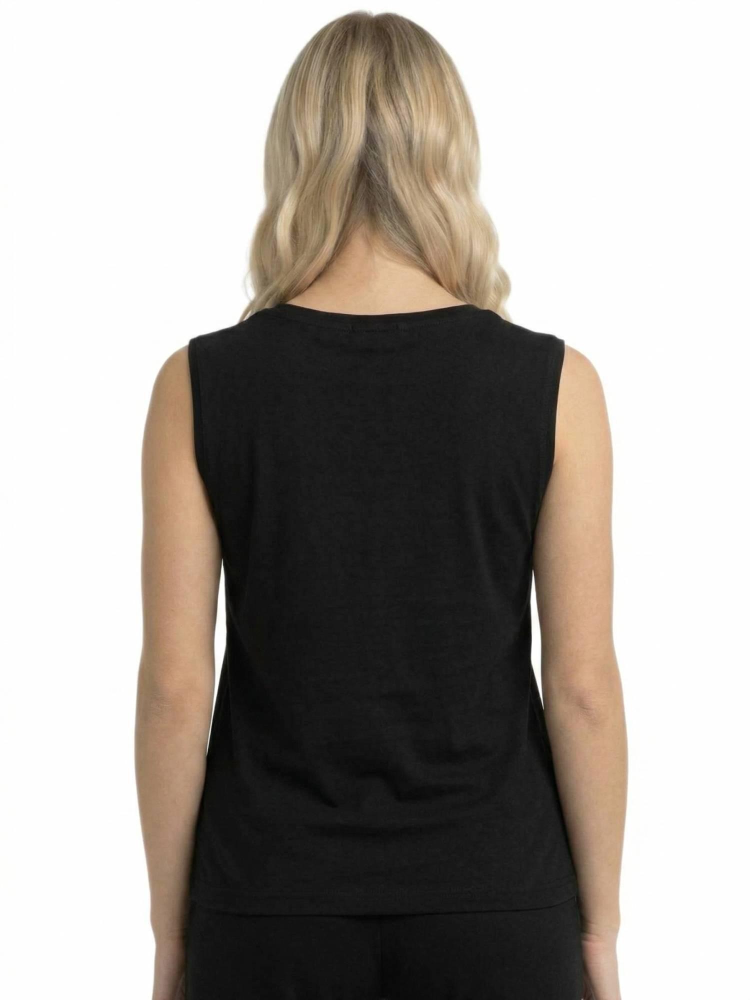 Elegancki damski T-shirt bez rękawów 4/5