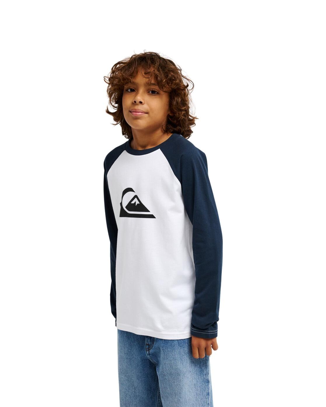 T-shirt met Lange Mouwen EV COMP RAGLAN Blau Jongens 8-16 3/4