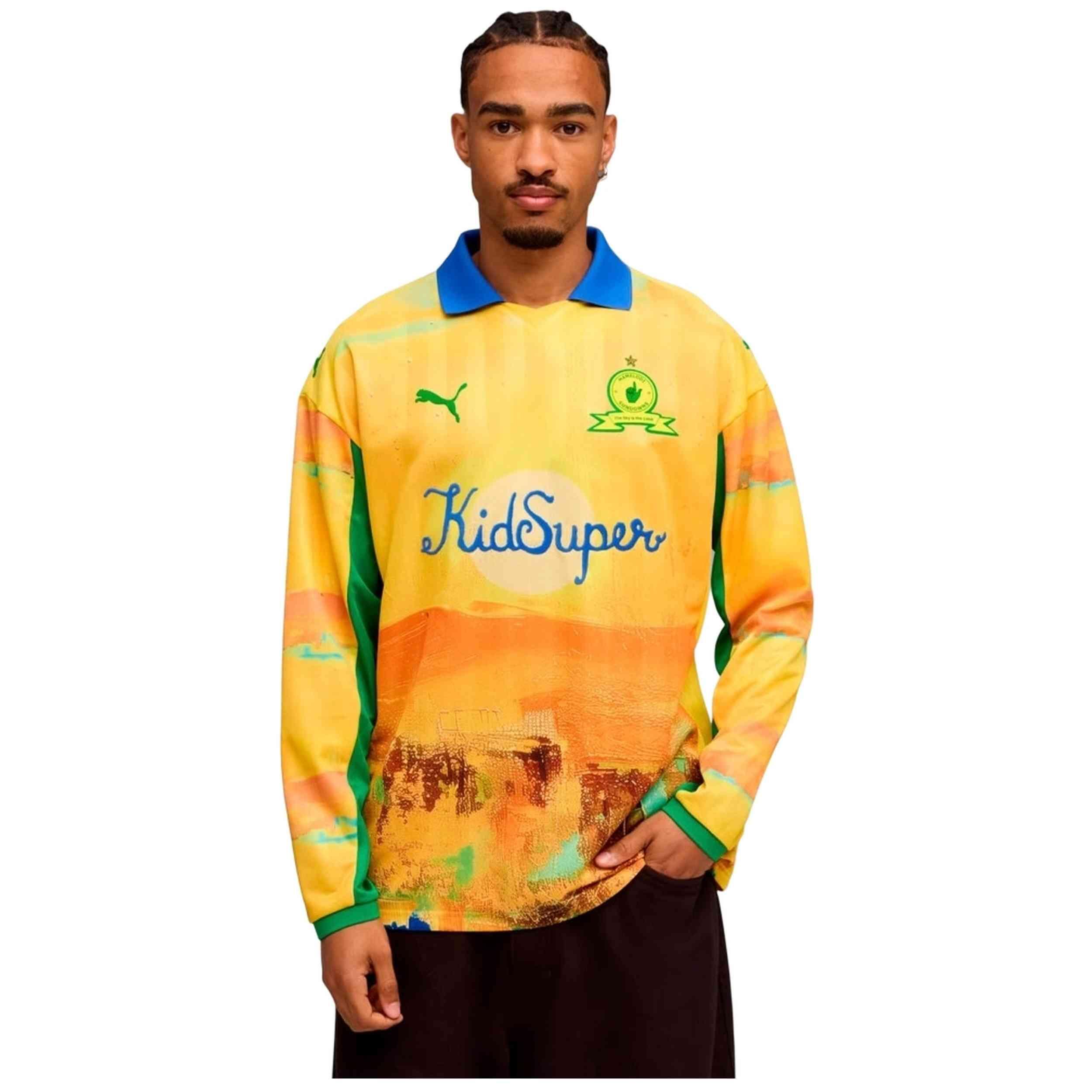 Maglia a maniche lunghe Puma modello Puma KidSuper MSFC LS Retro Shir per uomini 5/5