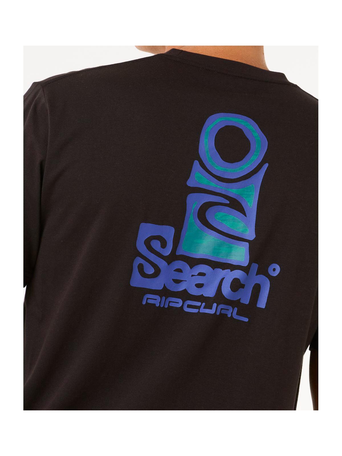 T-Shirt Uomo Rip Curl Vaporcool Search Stack Nero 3/5