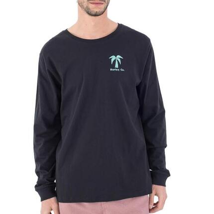 T-shirt Manches Longues Noir Homme Hurley Evd Checker
