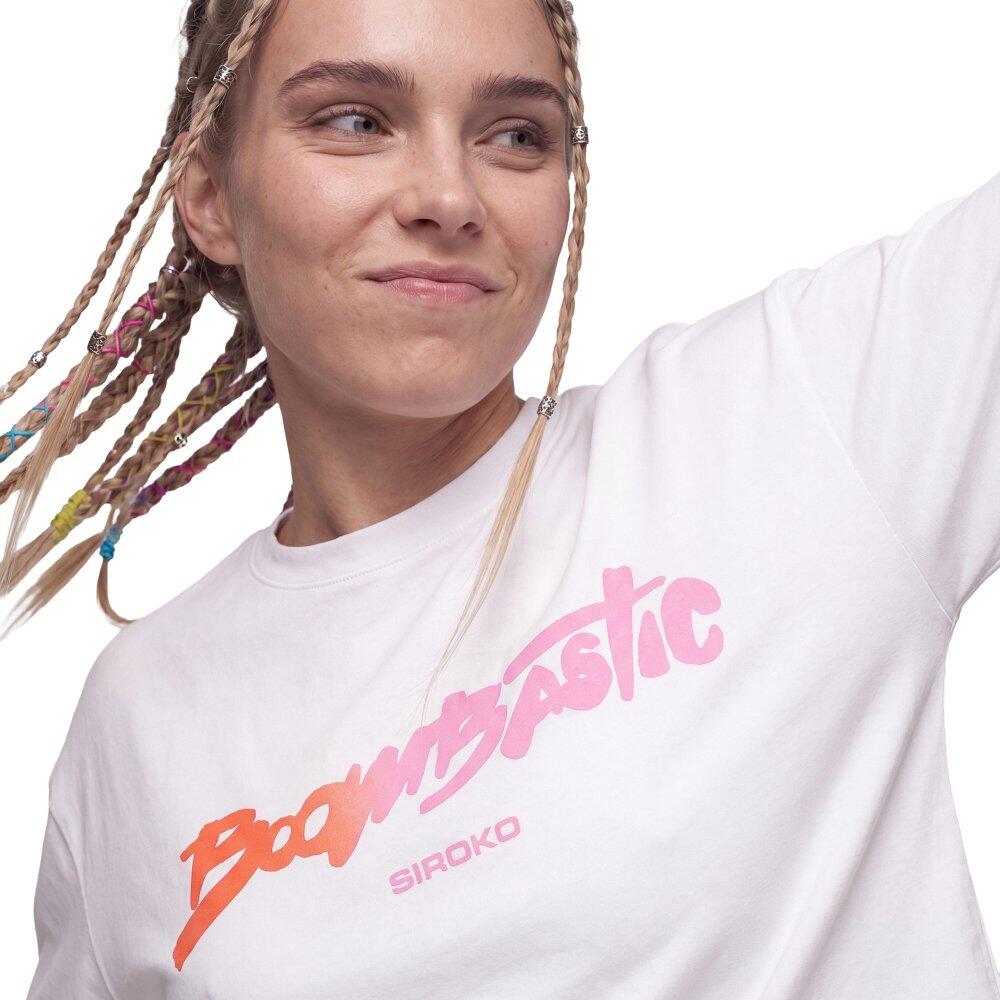 T-shirt crop top femme manches courtes Boombastic BBC Memories-W White Blanc 4/7