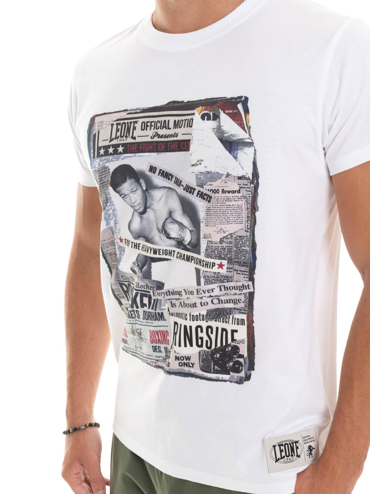 Camiseta masculina Leone 1947 com estampa arrojada. Estilo urbano e esportivo. 3/5
