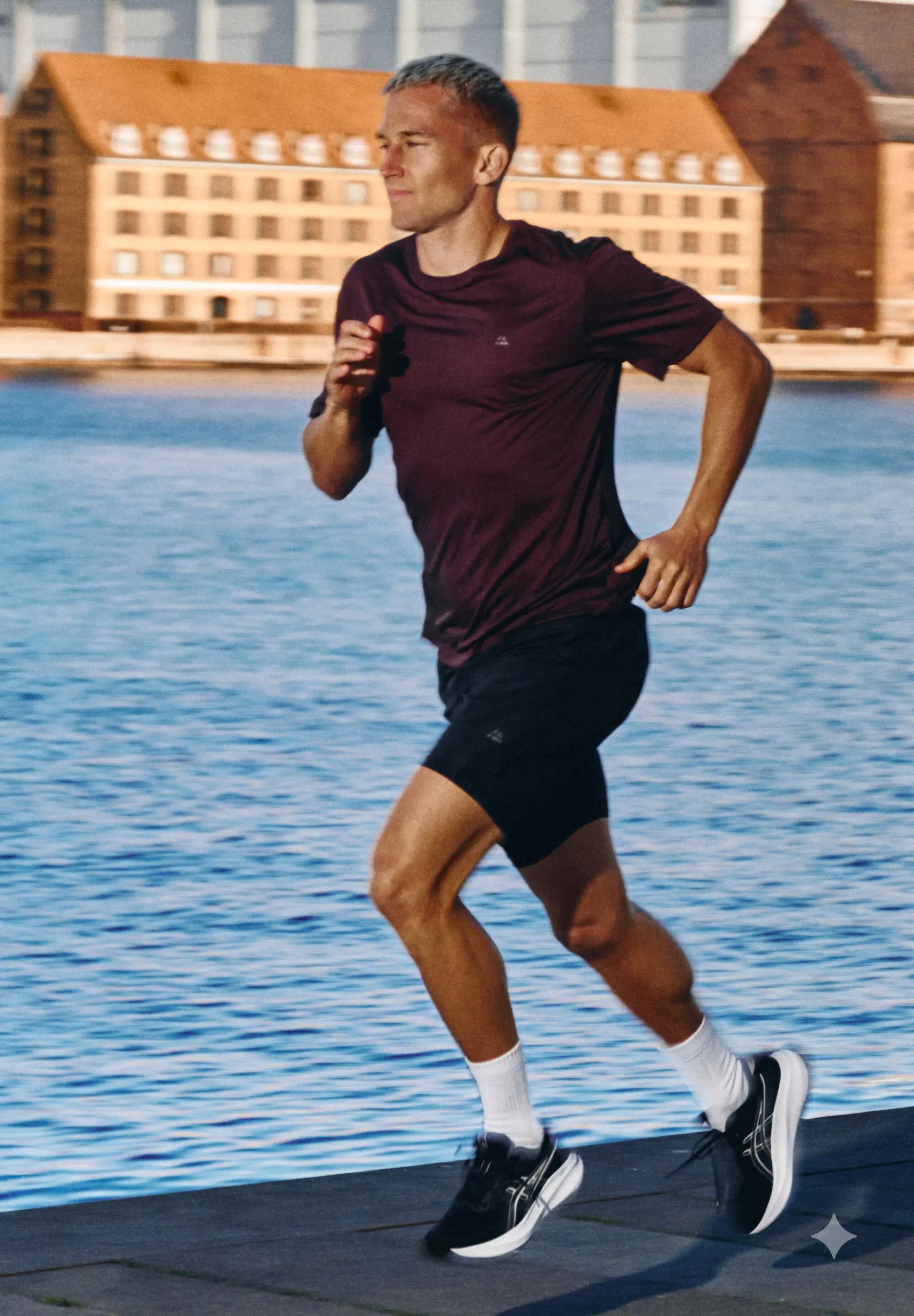 T-shirt da running in mesh leggero uomo poliestere riciclato Polygiene 5/5
