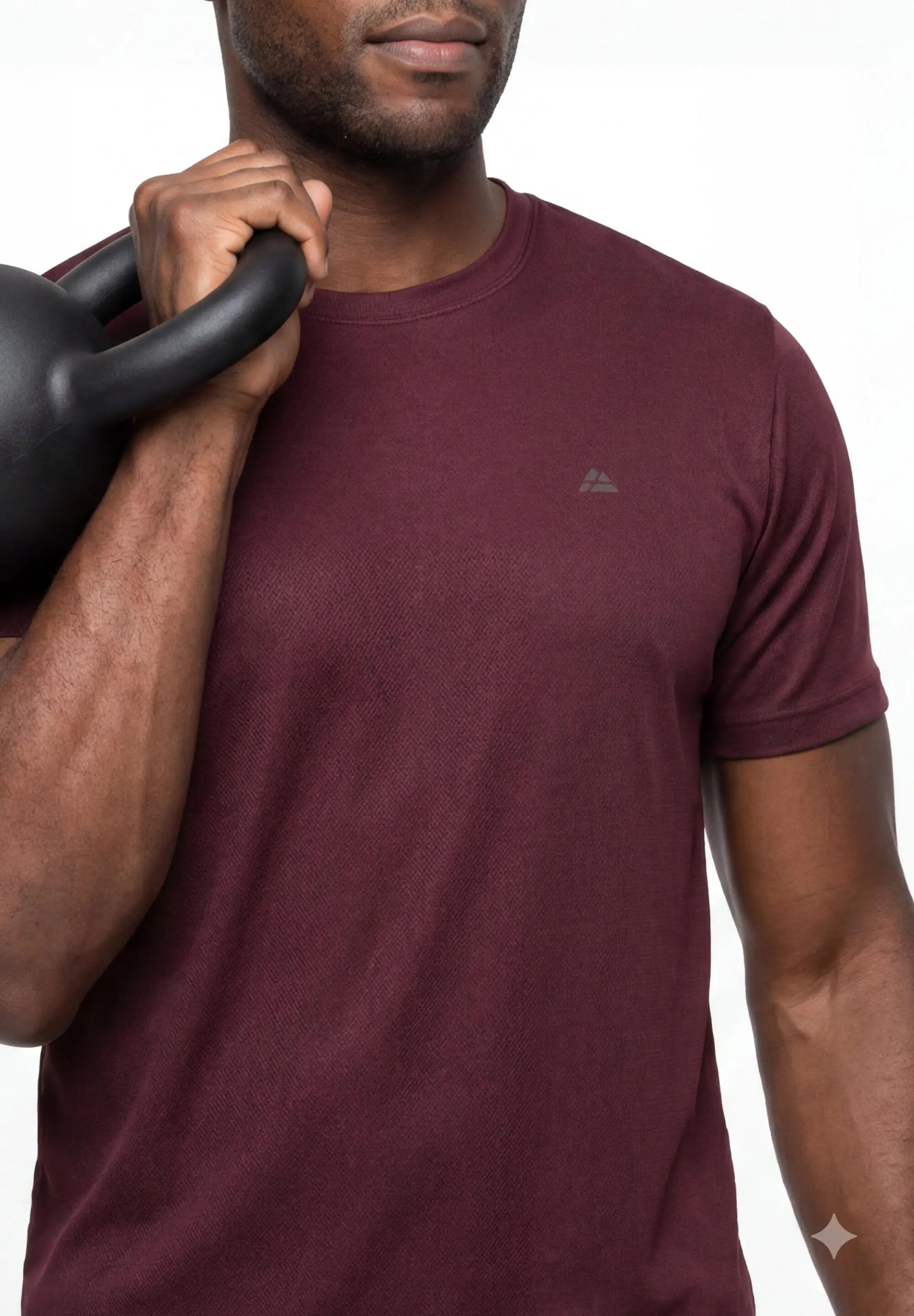 T-shirt da running in mesh leggero uomo poliestere riciclato Polygiene 4/5