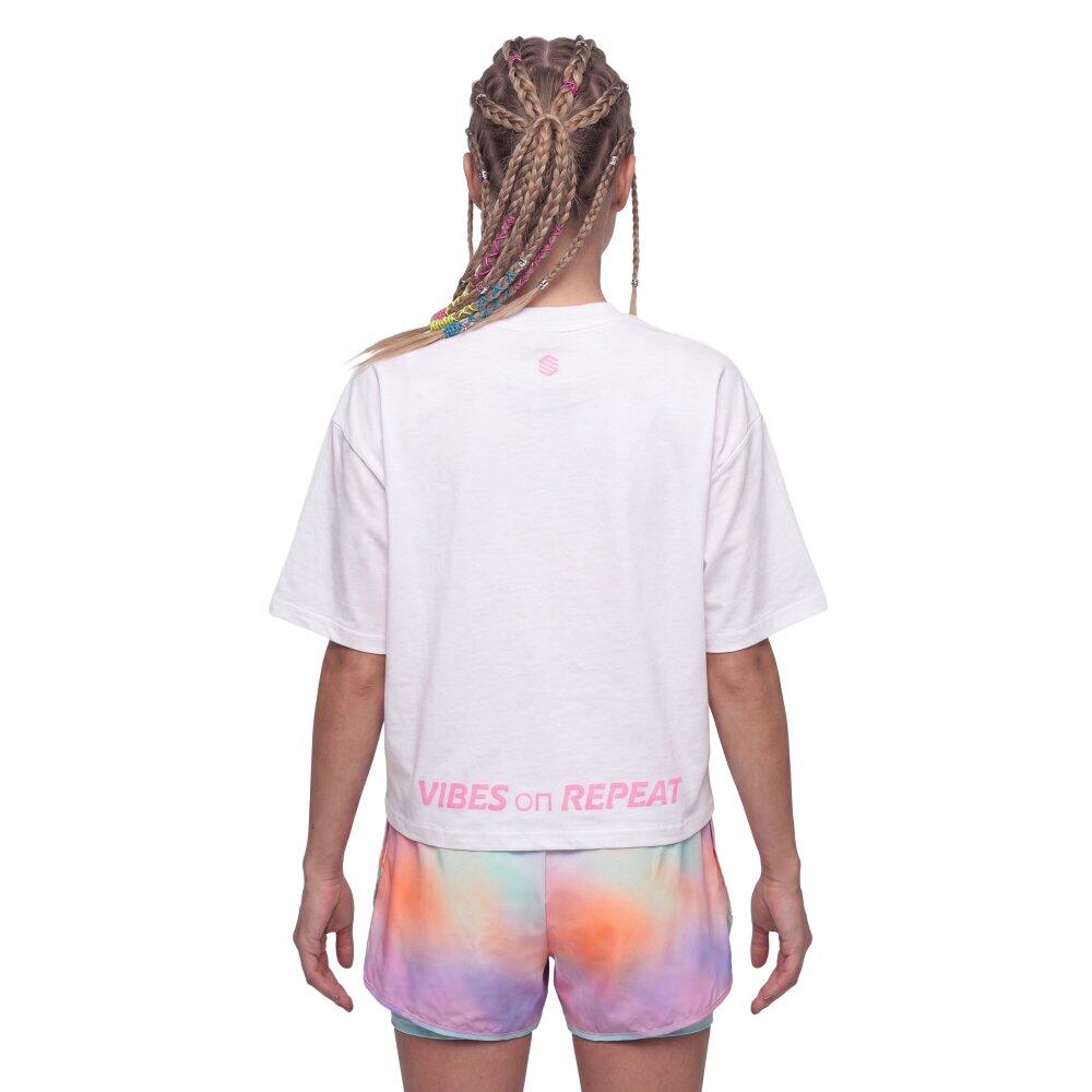 T-shirt crop top femme manches courtes Boombastic BBC Memories-W White Blanc 2/7