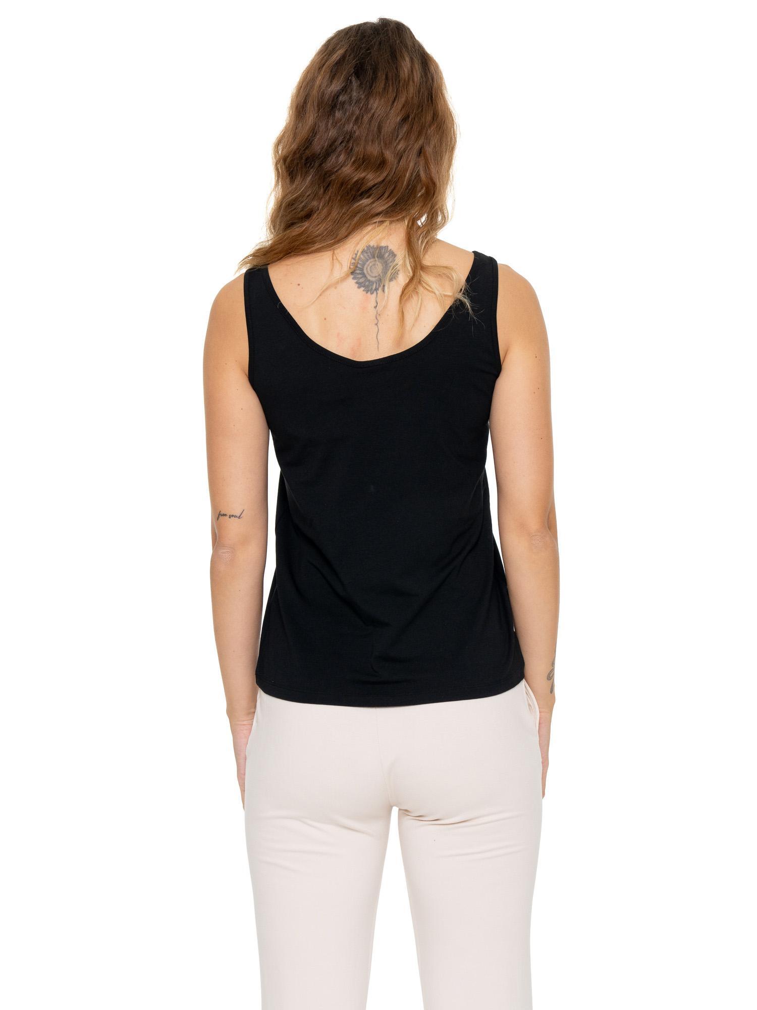 Elegancki damski top bez rękawów 4/5