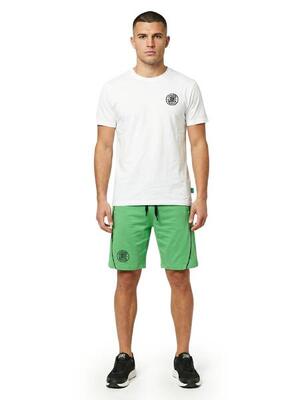 Heren t-shirt + fluorescerende bermudashort set