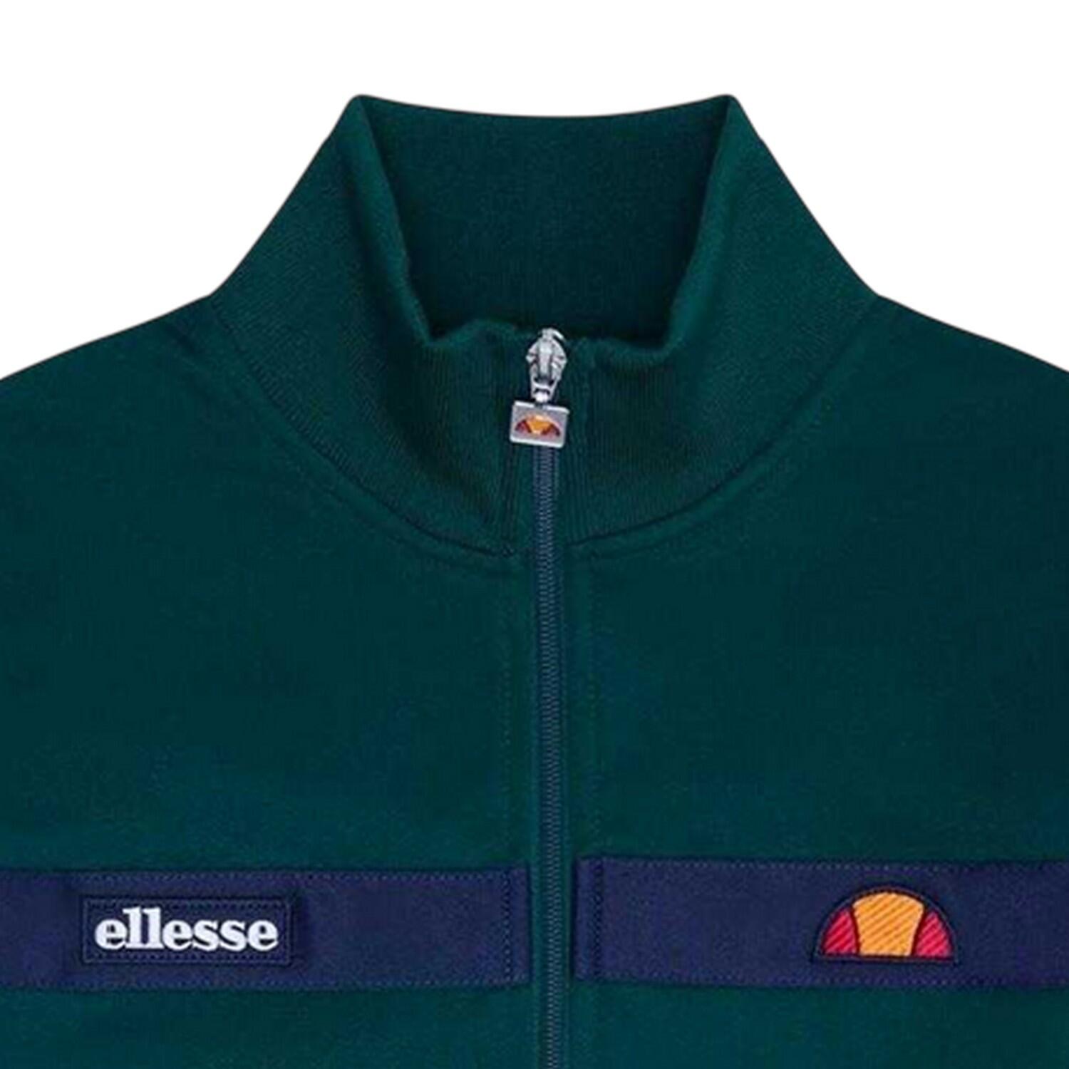 Mens Spinellos LongSleeved Casual Tracksuit Top (Dark Green) 3/3