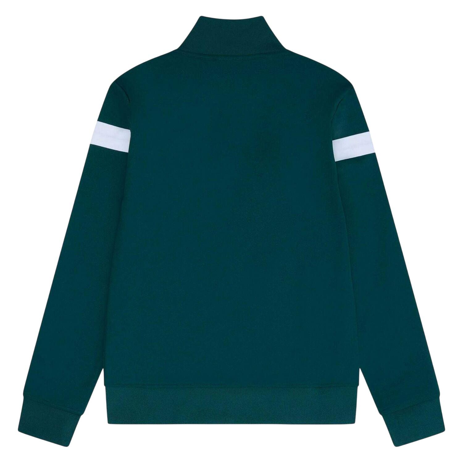 Mens Spinellos LongSleeved Casual Tracksuit Top (Dark Green) 2/3