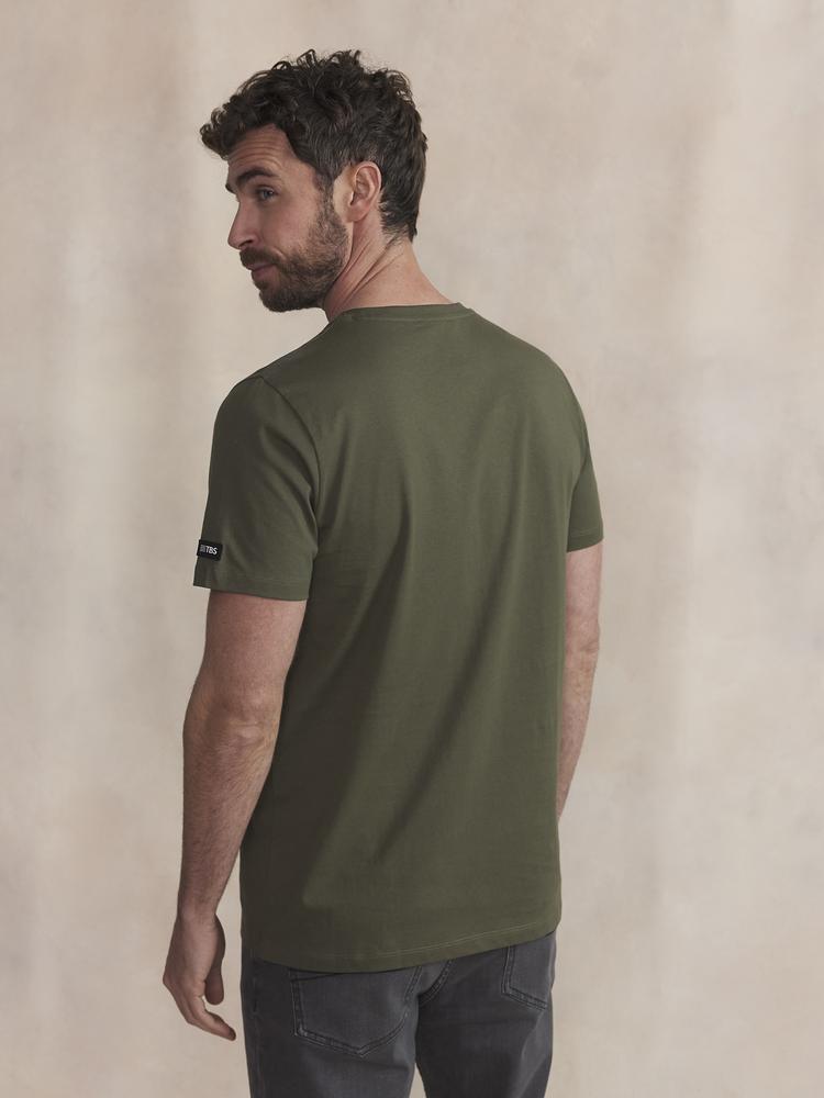T-shirt - Casual - Homme - Manches courtes, col rond - BRIANTEE - Vert 4/5
