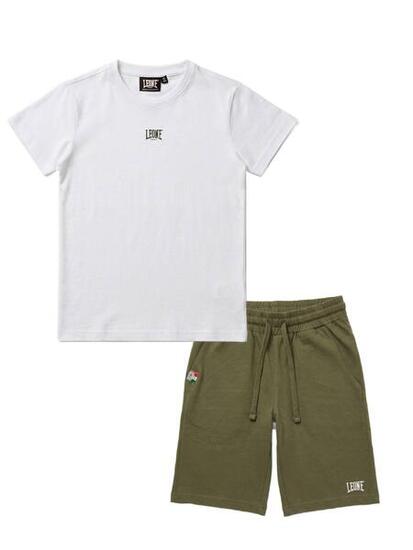Ensemble t-shirt basique + bermuda pour enfants