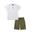 Set tricou simplu + pantaloni scurți Bermuda pentru copii