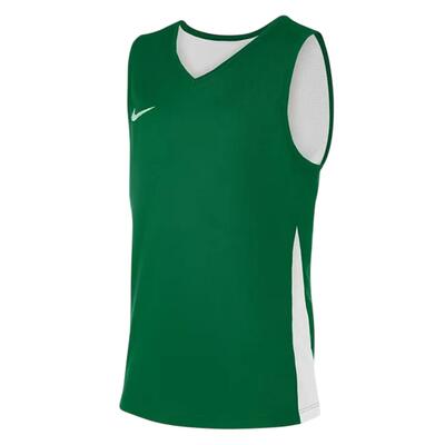 Maglia Da Pallacanestro Scollo A V Senza Maniche Bambini Nike Bianco Verde Pino