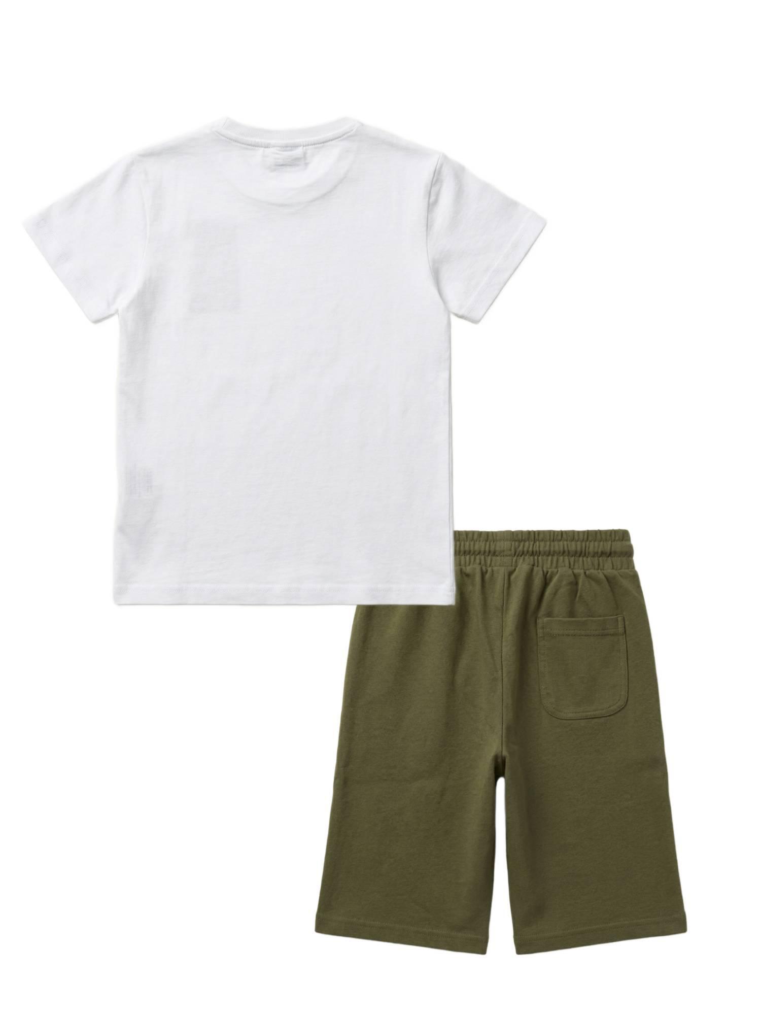 Basis T-shirt + Bermudashort set voor kinderen 2/3