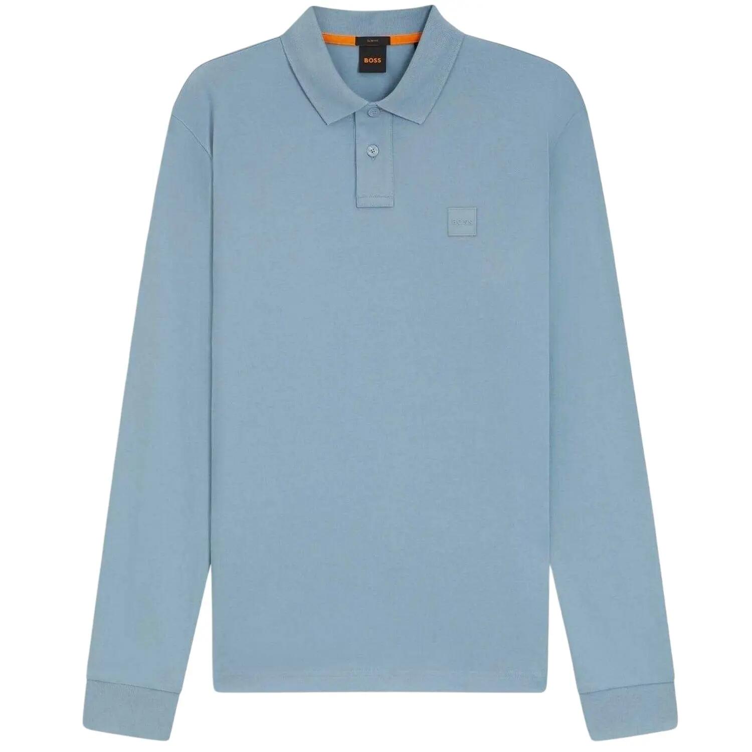 "Passerby" Poloshirt für , Langärmlig Herren Hellblau 2/4