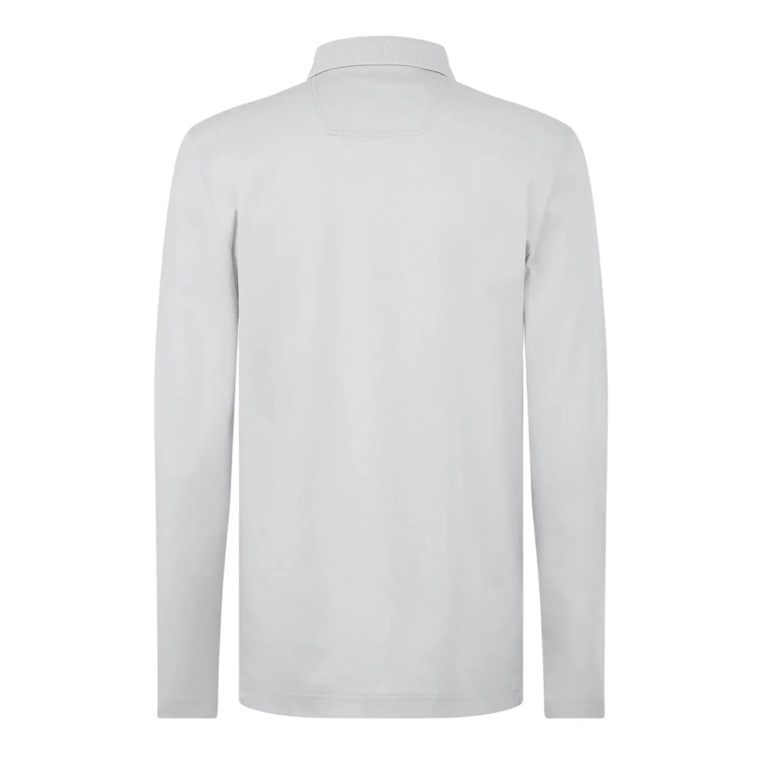 "Pirol" Poloshirt für , Langärmlig Herren Hellgrau 3/4