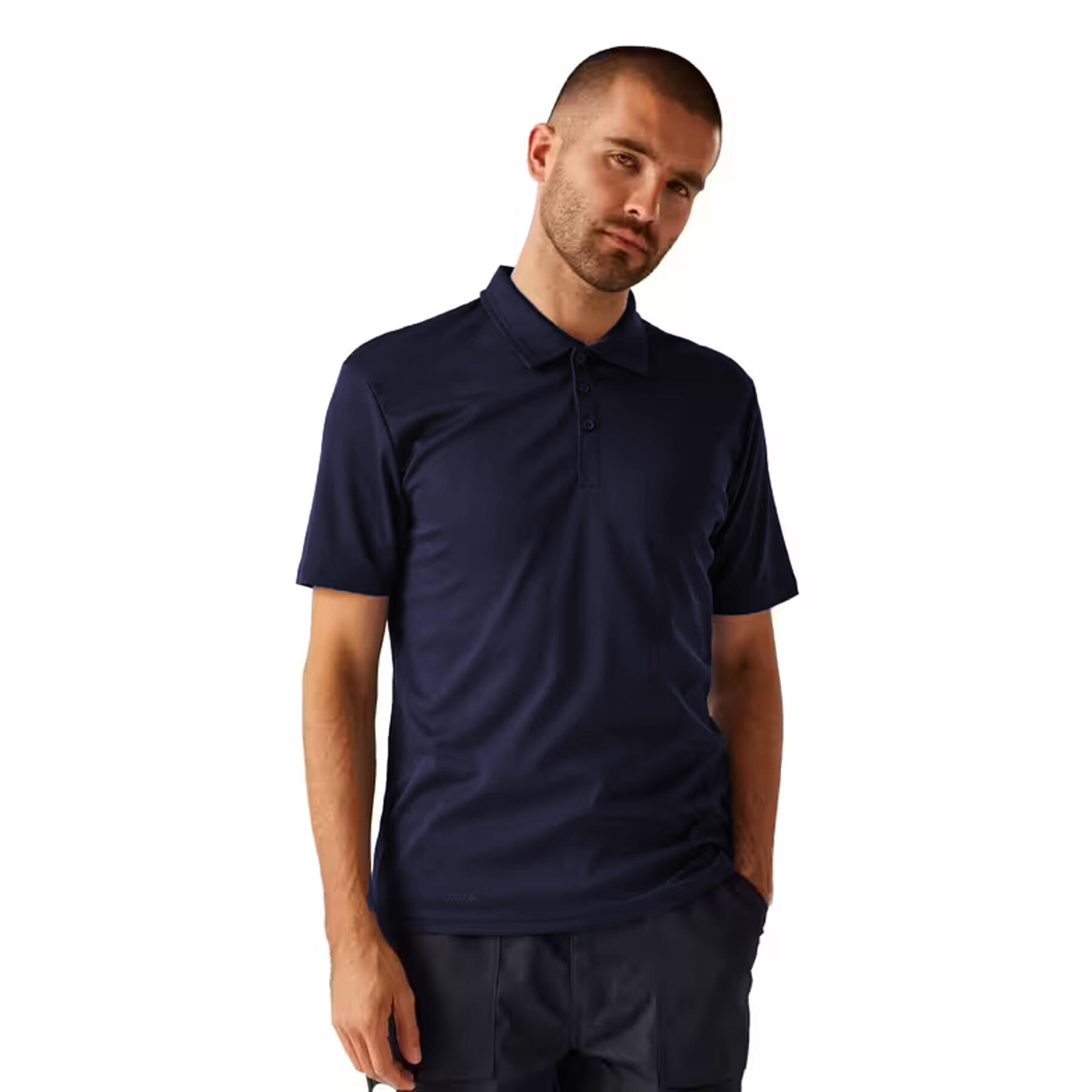 Polo Manches Courtes Motif/style Uni Homme (Bleu Marine) 4/4