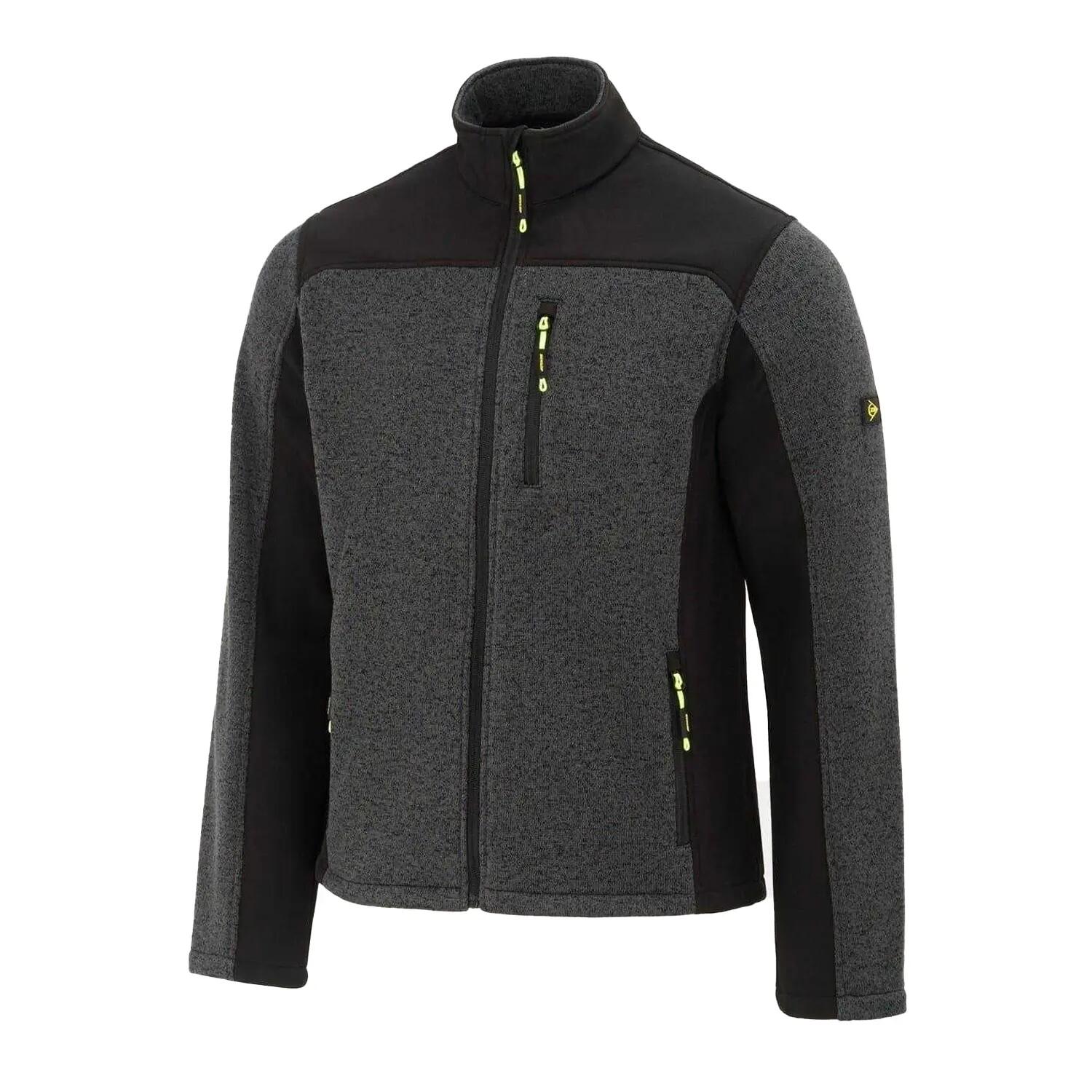 Mens On Site Fleece Jacket (Black/Grey) 5/5