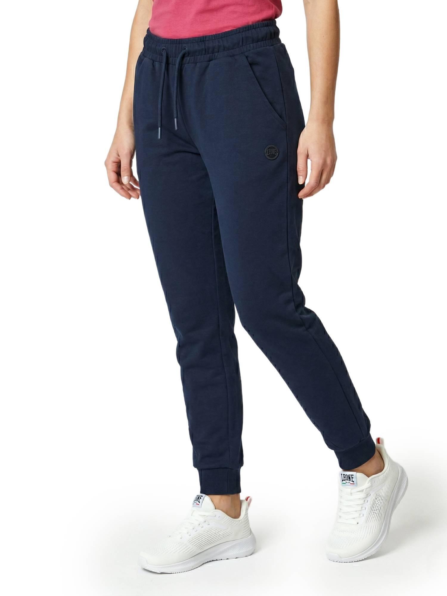 Spodnie dresowe damskie Leone 1947 Apparel z logo