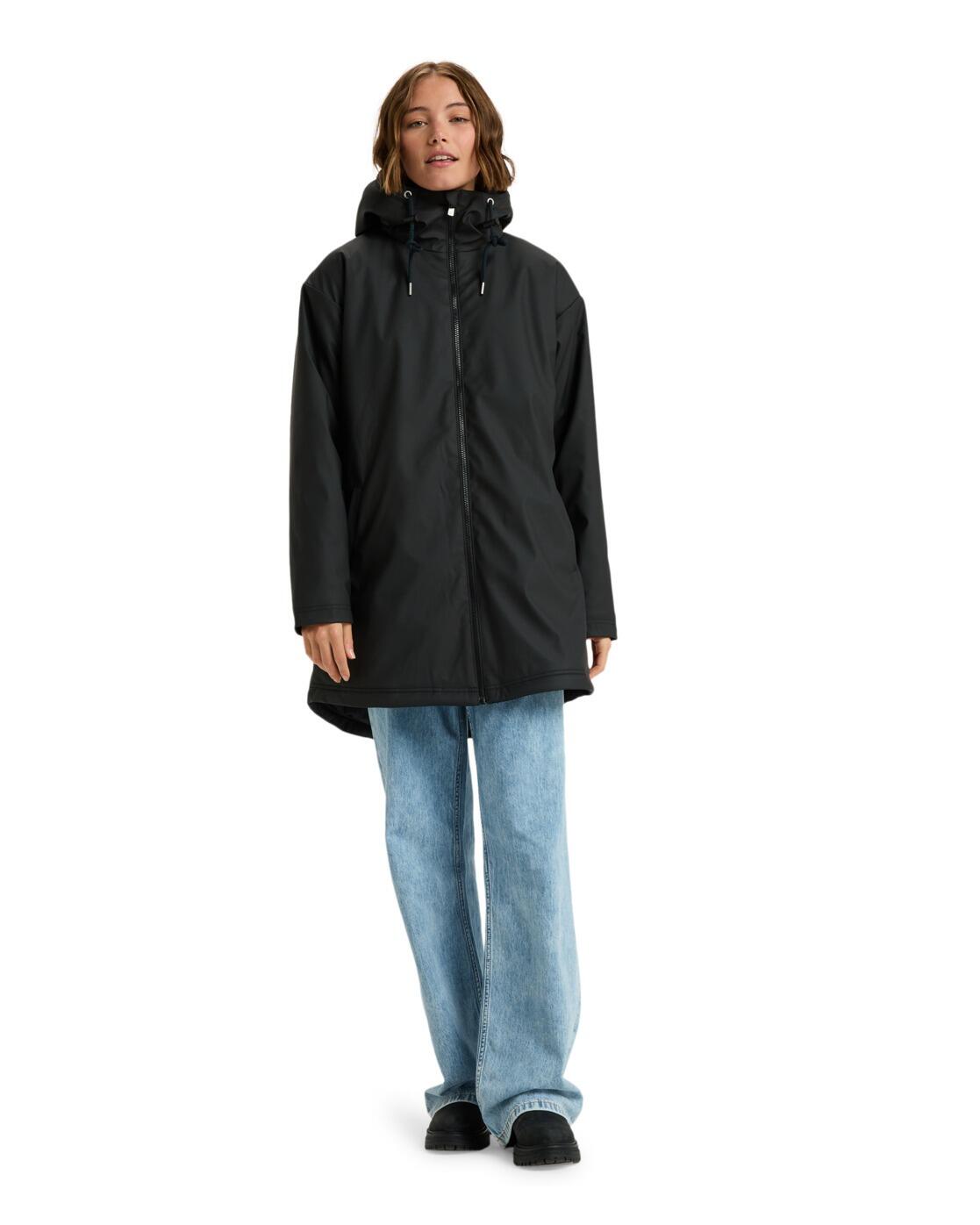 Trenka de lluvia RAIN ROAD POLAR ZIP Negro Mujer 4/4