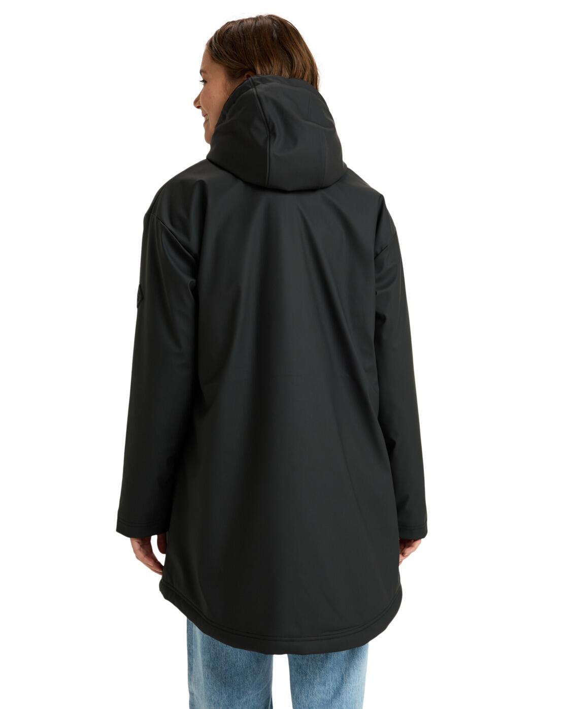 Trenka de lluvia RAIN ROAD POLAR ZIP Negro Mujer 2/4