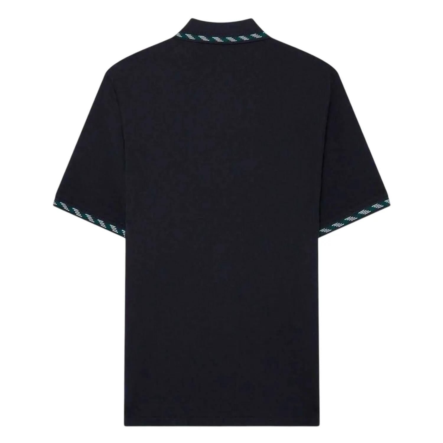 Poloshirt für , Jacquard, kurzärmlig Herren Marine 3/5