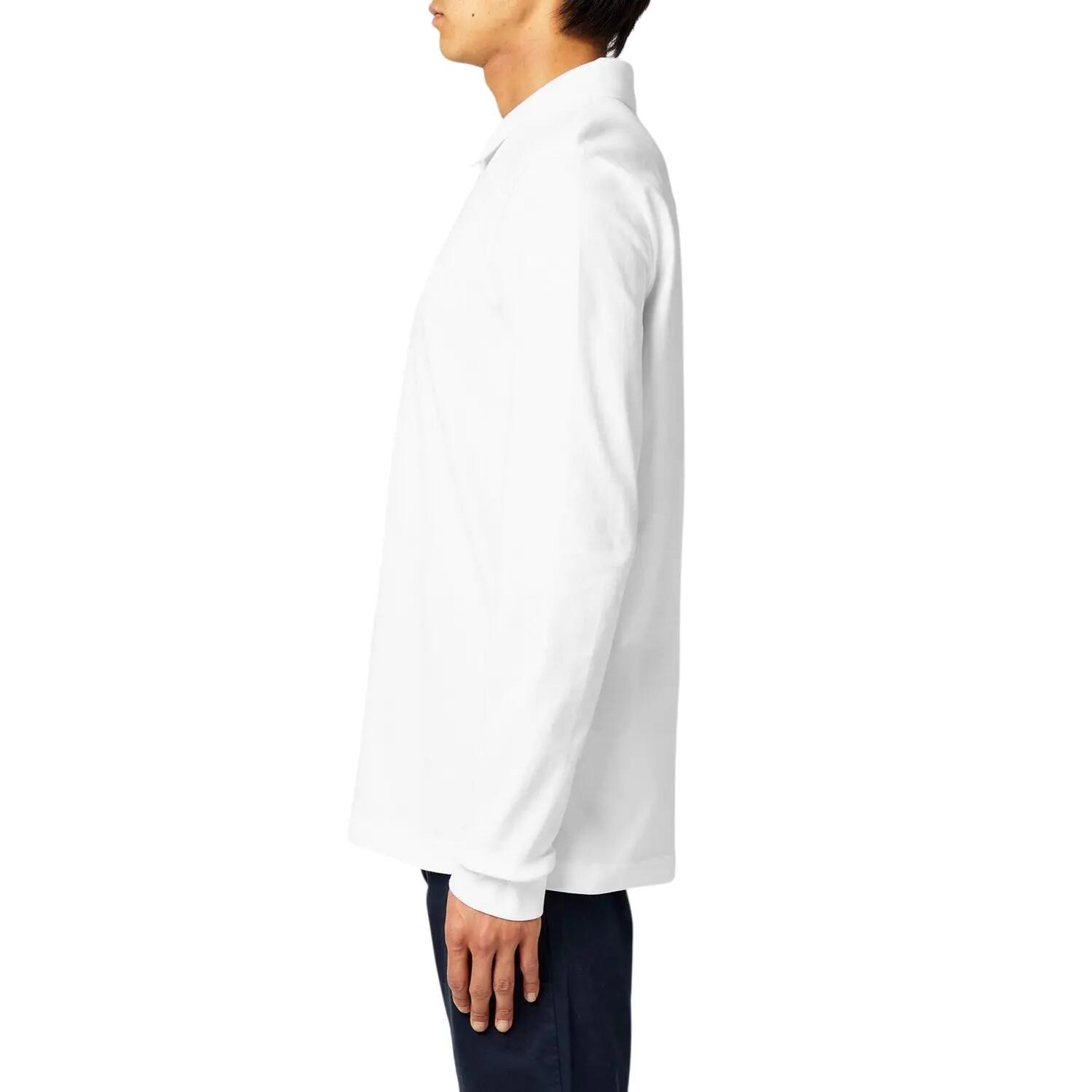 "Passerby" Poloshirt für , Langärmlig Herren Weiß 4/4