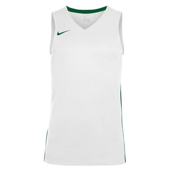 Maglia Da Pallacanestro Scollo A V Senza Maniche Bambini Nike Bianco Verde Pino