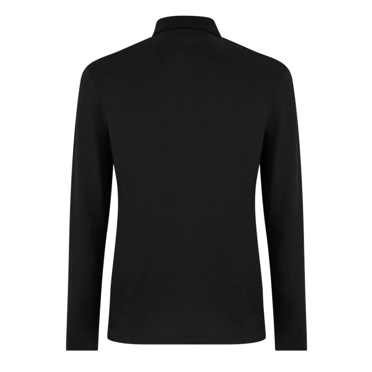 "Pirol" Poloshirt für , Langärmlig Herren Schwarz 3/4