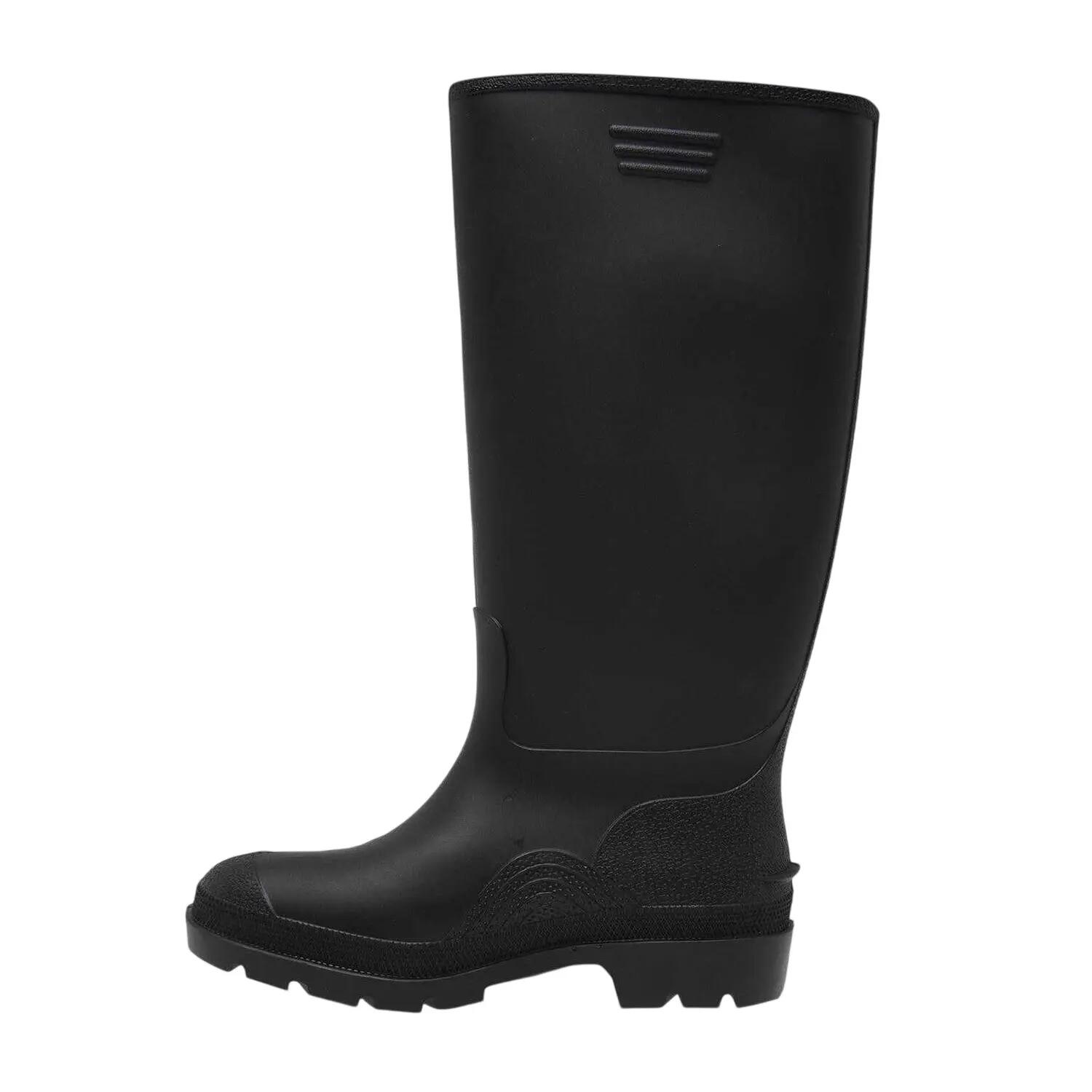Childrens/Kids Wellingtons Waterproof Rain Boots (Black) 3/4