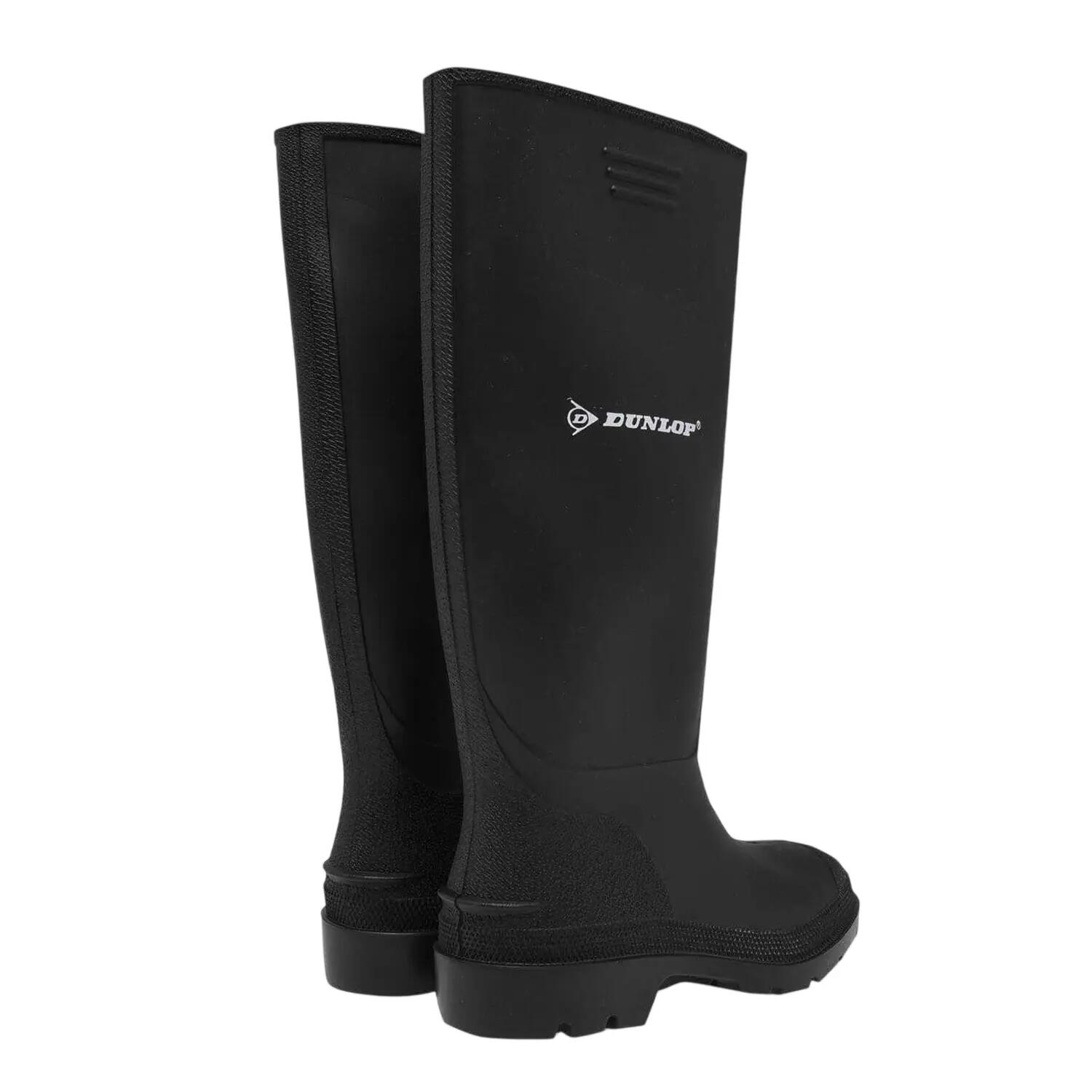 Childrens/Kids Wellingtons Waterproof Rain Boots (Black) 2/4