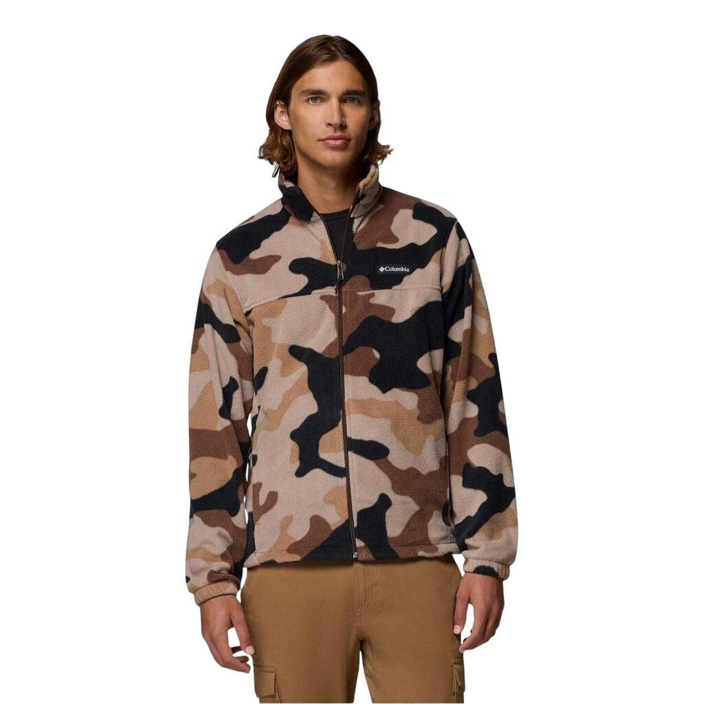 Mens Mountain Fleece Jacket (Brown Camo)