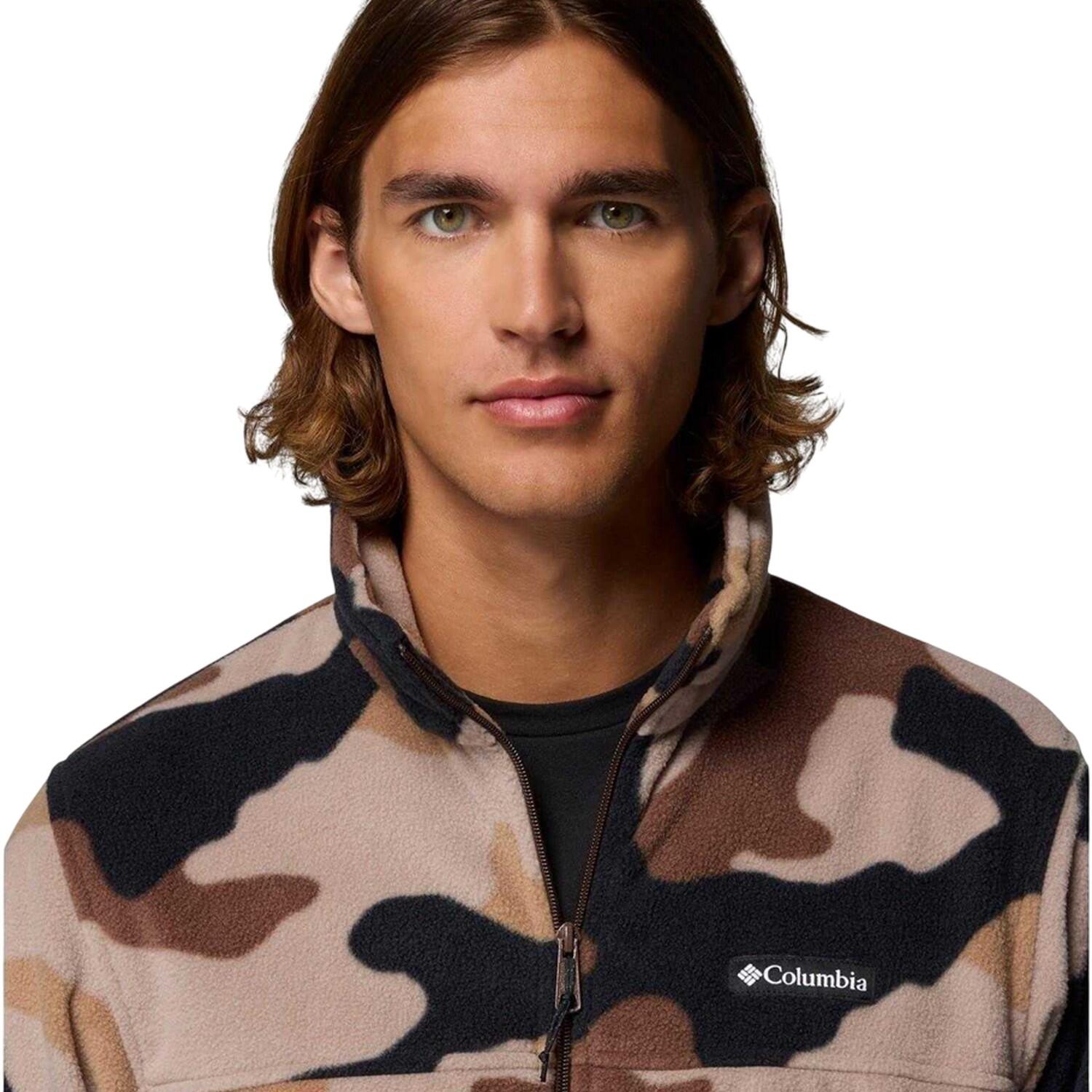 Forro Polar Diseño Montaña para Hombre Marrón Camuflaje 4/4