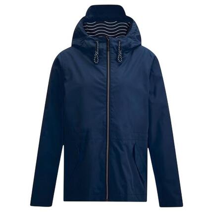 Veste Imperméable Unie À Capuche BAYLETTA Femme (Bleu Marine)