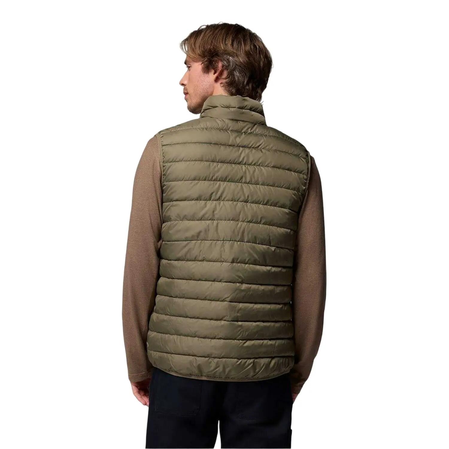 Mens Puffer Regular Gilet (Stone Green) 3/4