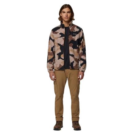 Veste Polaire Motif/style Montagne Homme (Marron Camouflage)